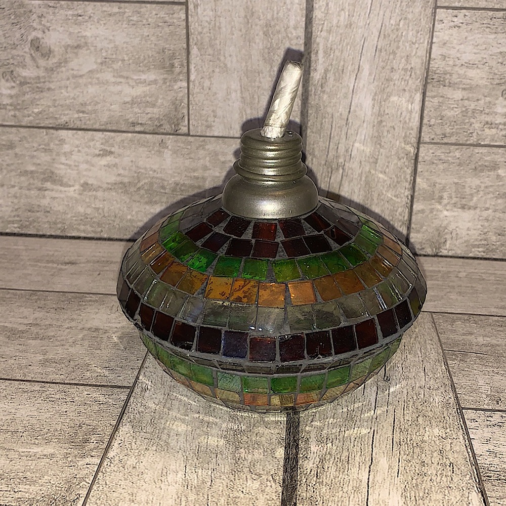 Vintage boho Christmas oil lantern
